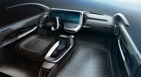 Geely - Interior sketches on Behance