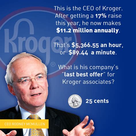 Kroger’s Top Executives Get Millions While Workers Get Quarters - UFCW ...