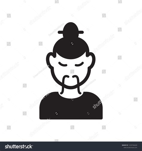 Old Chinese Man Icon Trendy Old Stock Vector (Royalty Free) 1220746420 | Shutterstock