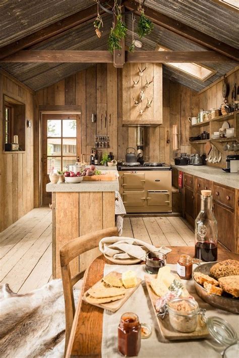 20+ Rustic Cabin Kitchens Images