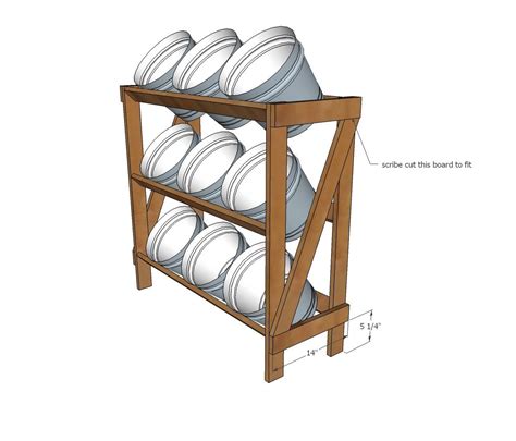 DIY Bucket or Basket Shelf Display Stand in 2020 | Basket shelves ...