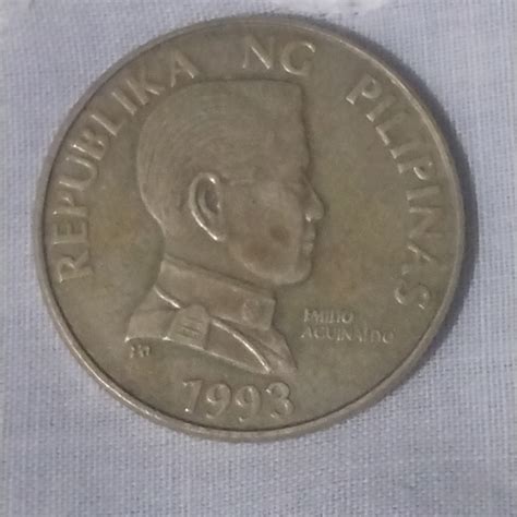 5 peso coin 1993 Emilio aguinaldo at 1500.00 from City of Manila ...