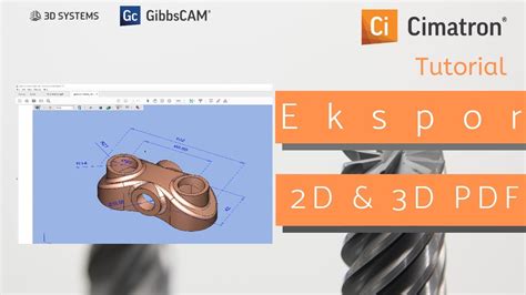 Cimatron Tutorial: Ekspor File 2D & 3D PDF - YouTube