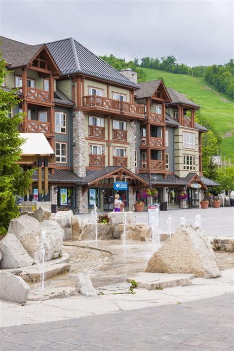 Blue Mountain Village in Summer, Collingwood, Canada Editorial Stock ...