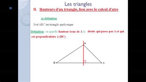 hauteur d’un triangle définition – def hauteur triangle – Aep22