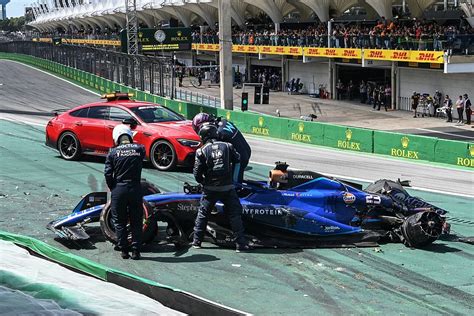 F1 Brazilian GP red-flagged after big Albon, Magnussen crash