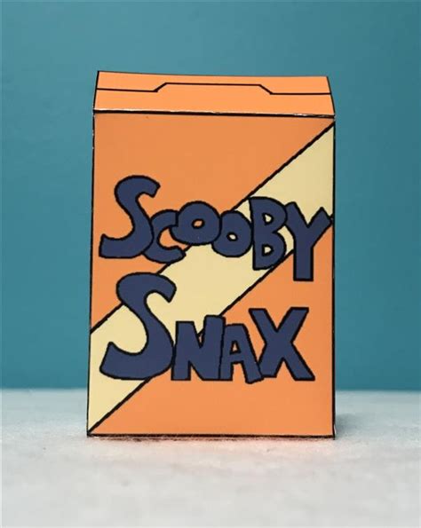 Miniature Scooby Snacks Box - Orange-Handmade-Decorations