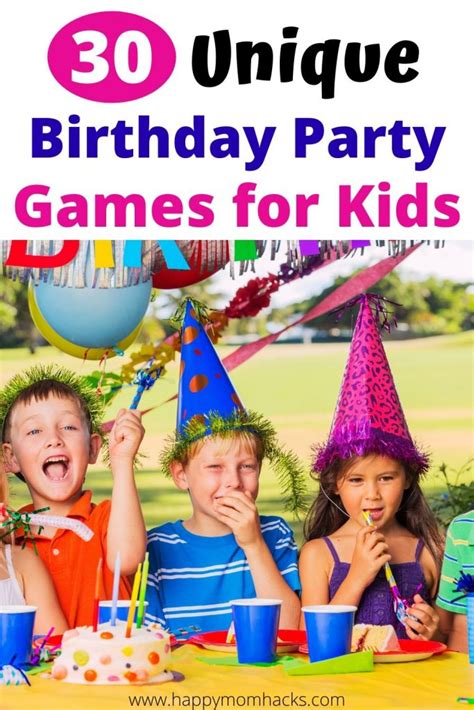 birthday party games for Kids | Happy Mom Hacks