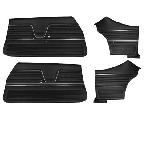 1969 Chevrolet Coupe Door Panel Kit Black