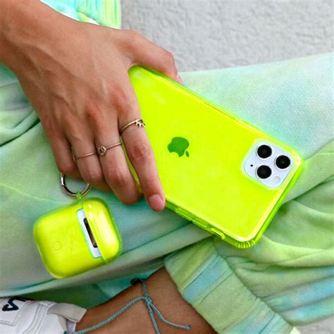 Neon Yellow Clear iPhone Case – VelvetCaviar.com