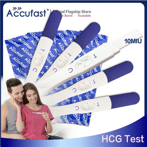 Accufast Early Pregnancy Cassette Test Strip Kit HCG Urine Test Urine Pregnancy Test Strip ...