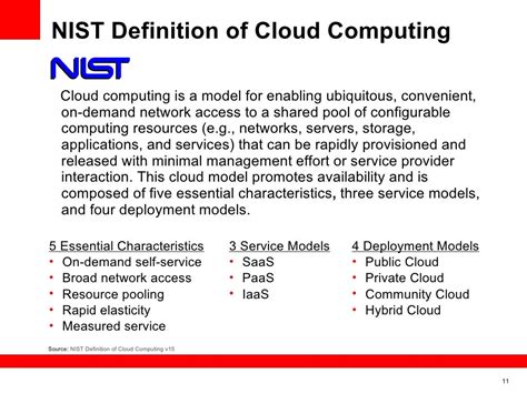 NIST Definition of Cloud Computing