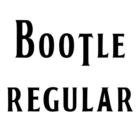 BOOTLE Regular font - Free fonts on Creazilla | Creazilla