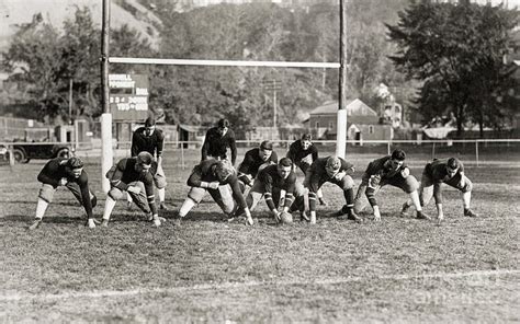 Cornell University Football Team by Bettmann