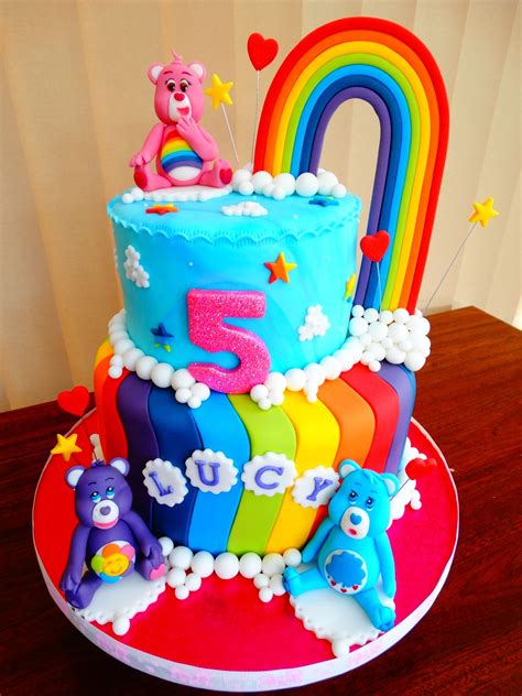 Care Bears Theme Cake xMCx | Birthday cake kids, Cake, Birthday cake