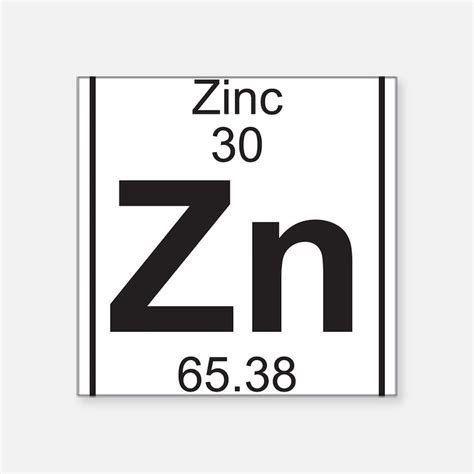 Periodic Table Zinc Bumper Stickers | Car Stickers, Decals, & More