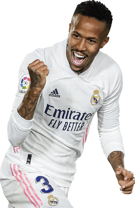 Éder Militão Real Madrid football render - FootyRenders