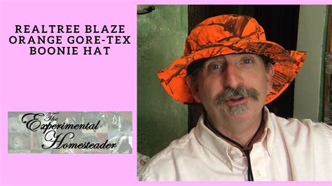 Realtree Blaze Orange Gore-Tex Boonie Hat - YouTube