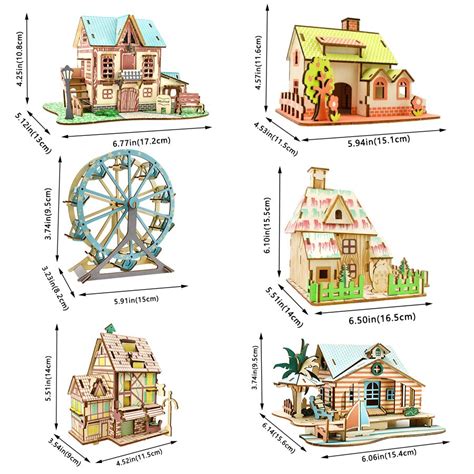 3D Wooden Buildings Puzzles Collection – Puzzle Splash