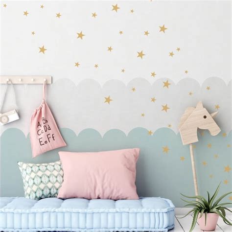 Stars Wall Decals Mixed Size Sars Gold Stars Wall Stickers | Etsy