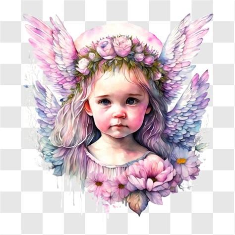 Download Angel Painting for Home Decor and Special Gifts PNG Online - Creative Fabrica