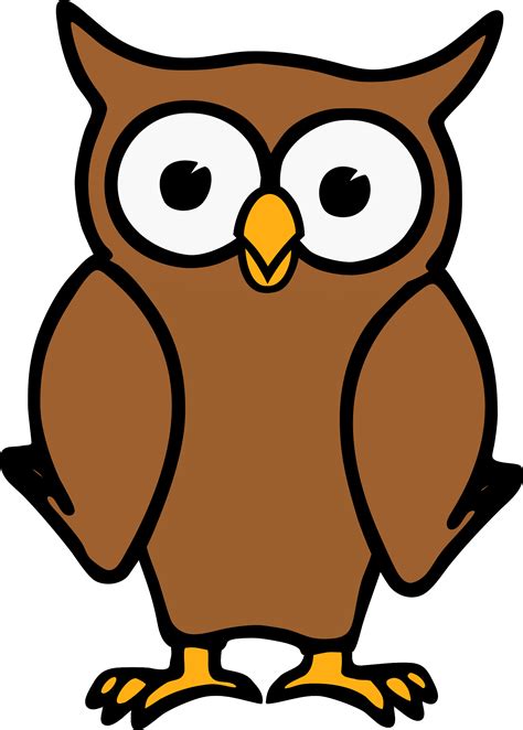 Brown Cartoon Owl Vector Clipart image - Free stock photo - Public Domain photo - CC0 Images