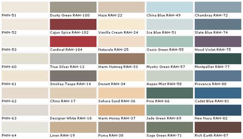 Behr Paints - Behr Colors - Behr Paint Colors - Behr Interior Paint, Chart, Chip, Sample, Swatch ...