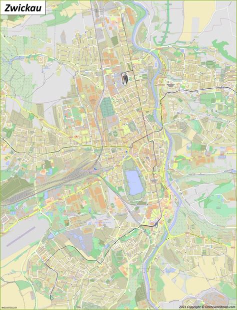 Zwickau Map | Germany | Detailed Maps of Zwickau