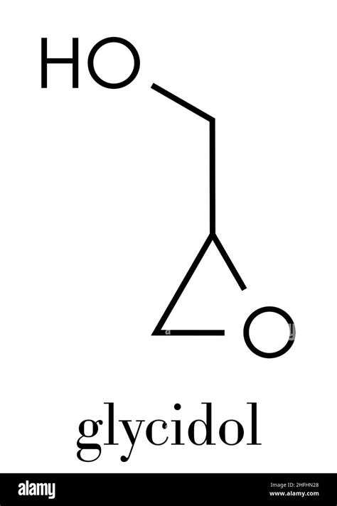 Glycidol molecule. Skeletal formula Stock Vector Image & Art - Alamy