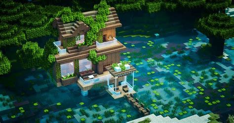 minecraft lake house tutorial, minecraft lake house tutorial easy ...