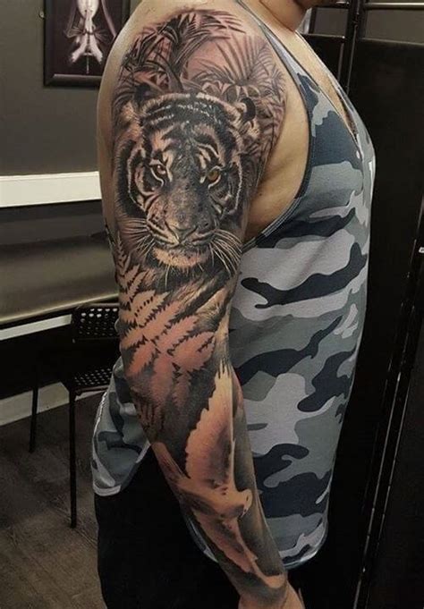 15+ Best Sleeve Tattoo Designs – Tiger Tattoo Ideas | PetPress