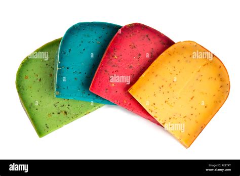 variation of color cheese Stock Photo - Alamy