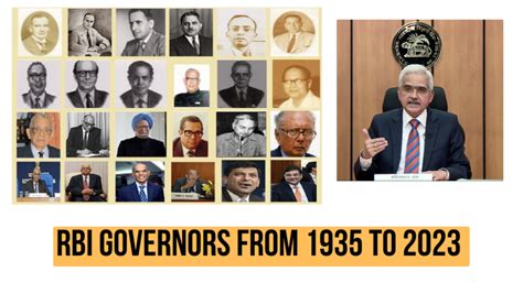 RBI Governors List From 1935-2023, Names, Responsibilities