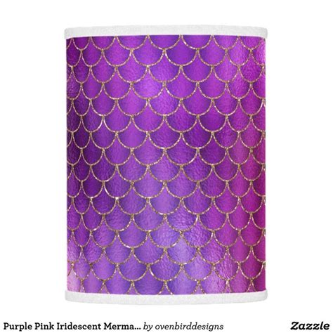 Purple Pink Iridescent Mermaid Scales Pattern Lamp Shade | Mermaid lamp, Childrens lighting ...
