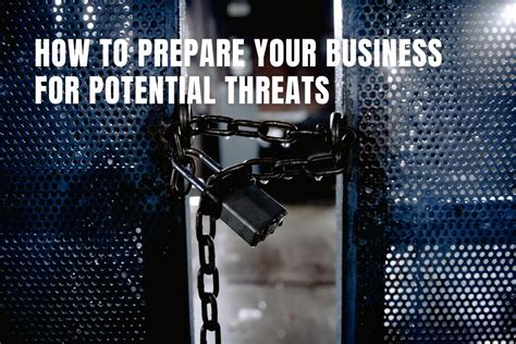 How To Prepare Your Business For Potential Threats