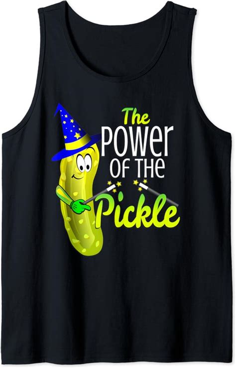 Amazon.com: Funny Pickle Shirt Pickle Lover Gift THE POWER OF THE PICKLE Tank Top: Clothing