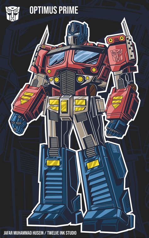 optimus prime vector art