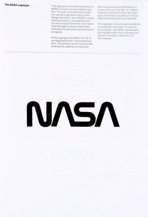 Discover the history of the NASA logo! A logo of the future | Tipografi ...