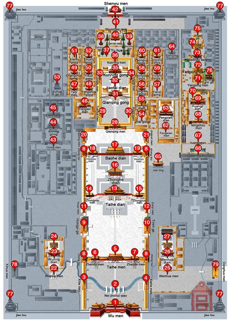 Beijing Forbidden City Map