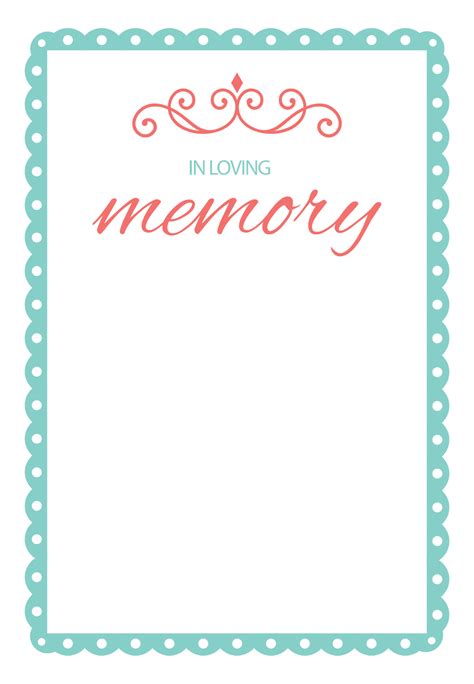 In Memoriam Templates Web Top Free Obituary Templates Writing An Obituary Can Be Hard, But You ...
