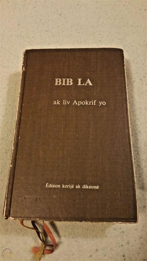 BIB LA ak liv Apokrif yo Haitian French Creole Version Société Biblique ...