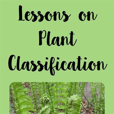 Lessons on Plant Classification