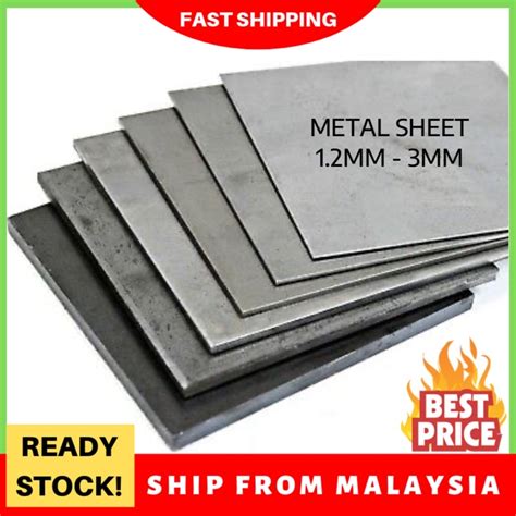 Metal Sheet Mild Steel Plate Custom Size 1.2MM / 1.5MM / 2MM / 3MM ( BESI ) | Shopee Malaysia