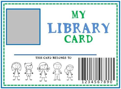 Family Library & DIY Pretend Library Card (she: Kristina) | Diy library cards, Library card ...