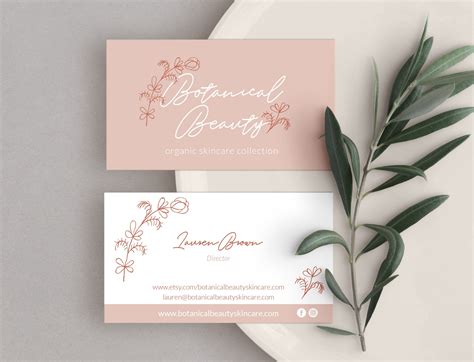 Business Card Design Premade Logo Ready Made Business Cards, Beauty ...