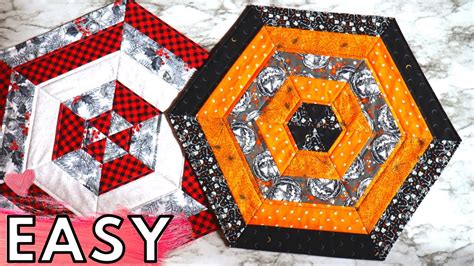 HEXAGON TABLE TOPPER TUTORIAL / EASY QUILT / SEWING TUTORIAL FOR BEGINNERS - YouTube