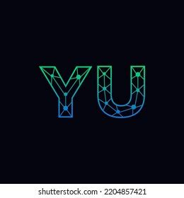 Abstract Initial Letters Yu Logo Line Stock Vector (Royalty Free ...