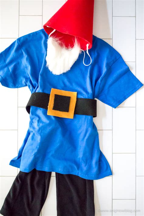 No-Sew Garden Gnome Costume - A Night Owl Blog