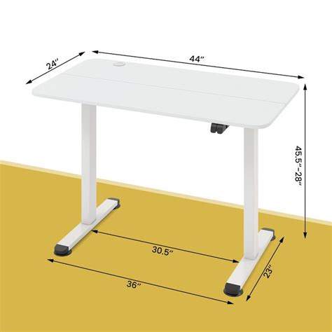 Costway Electric Standing Desk Height Adjustable Sit to Stand Computer Workstation Home Office ...