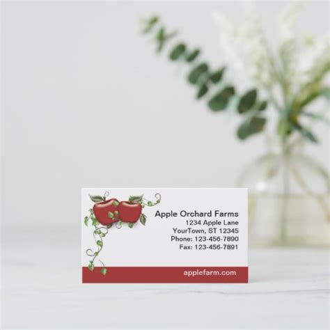 Apple Business Card Personalized | Zazzle